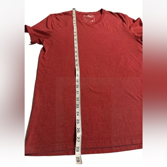 Urban Pipeline Men’s Red V Neck Short Sleeve T Shirt Comfort Stretch Size Small - Picture 5 of 6